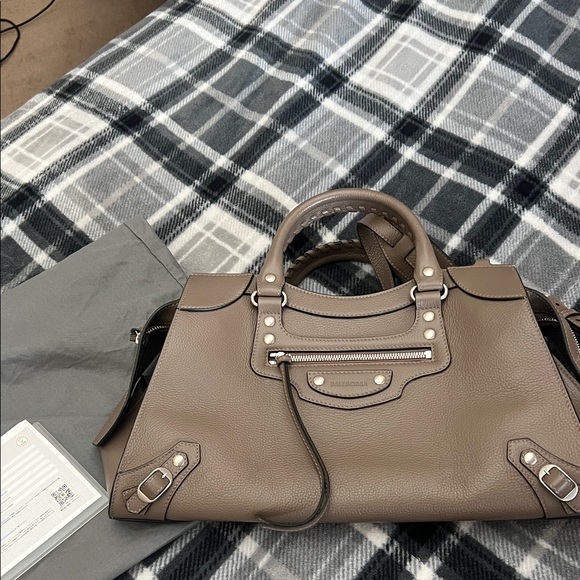 Balenciaga Handbags - Balenciaga Taupe Satchel Bag,like new